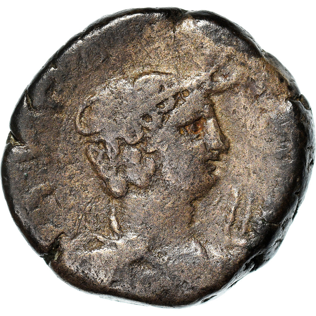 Coin, Egypt, Nero, Tetradrachm, AD 65-66, Alexandria, VF(20-25), Billon