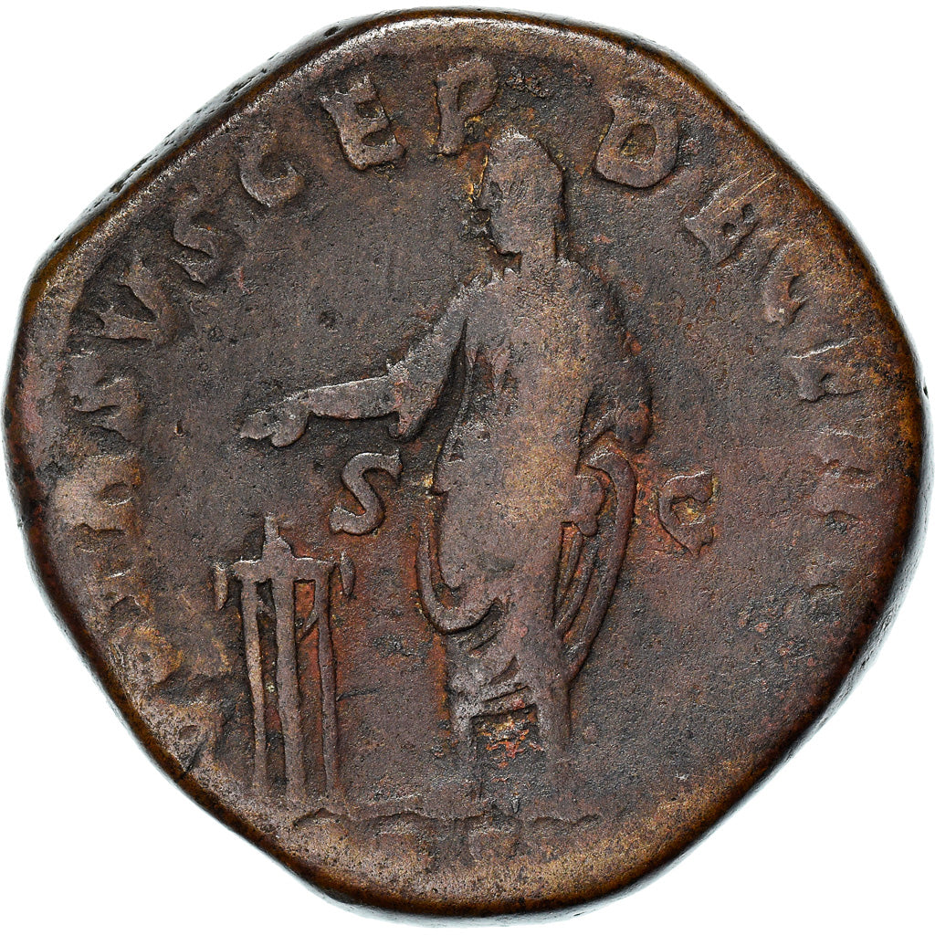 Coin, Marcus Aurelius, Sestertius, 170-171, Rome, VF(30-35), Bronze, RIC:1017
