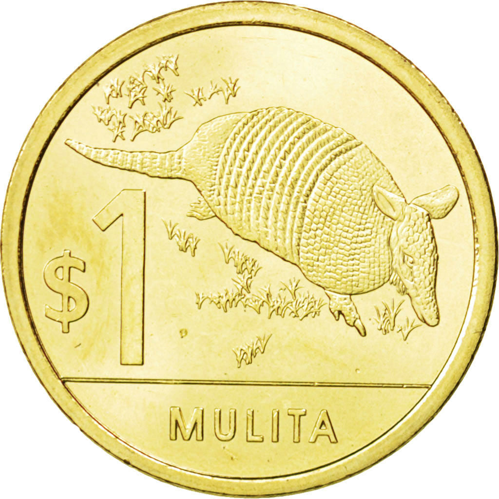 Uruguay, Un Peso Uruguayo, 2011, SPL, Acciaio placcato ottone, KM:135