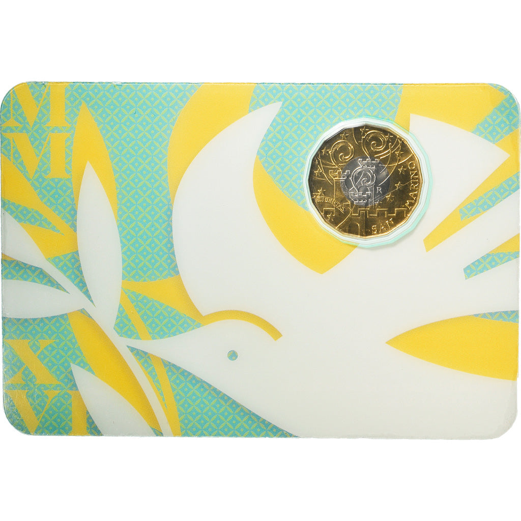 San Marino, 5 Euro, Jubilee Year of Mercy, 2016, Rome, MS(65-70), Bi-Metallic