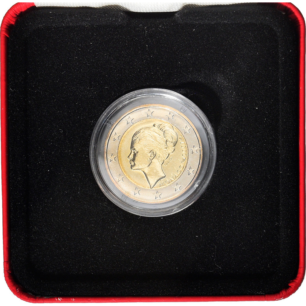 Mónaco, Grace Kelly, 2 Euro, 2007, Paris, FDC, Bimetálico, KM:186