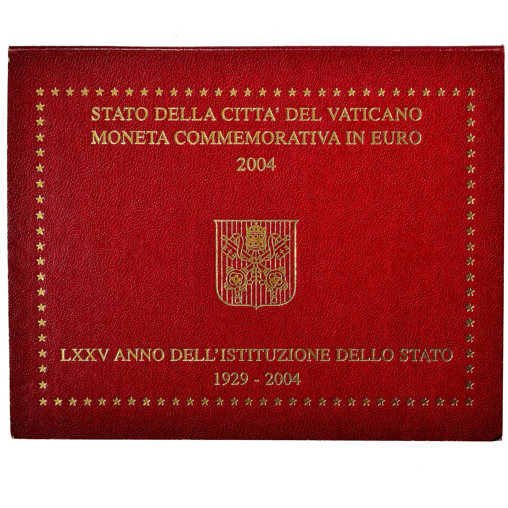 Vatican, 2 Euro, State anniversary, 2004, MS(65-70), Bi-Metallic