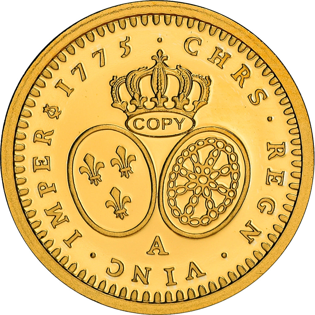 France, Médaille, Louis XVI, Reproduction, Demi-Louis d’or aux lunettes de