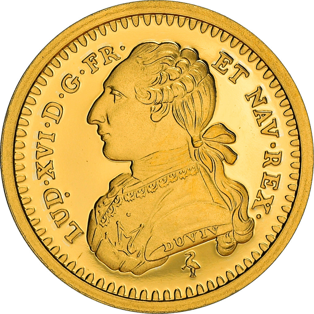 France, Medal, Louis XVI, Reproduction, Demi-Louis d’or aux lunettes de 1775