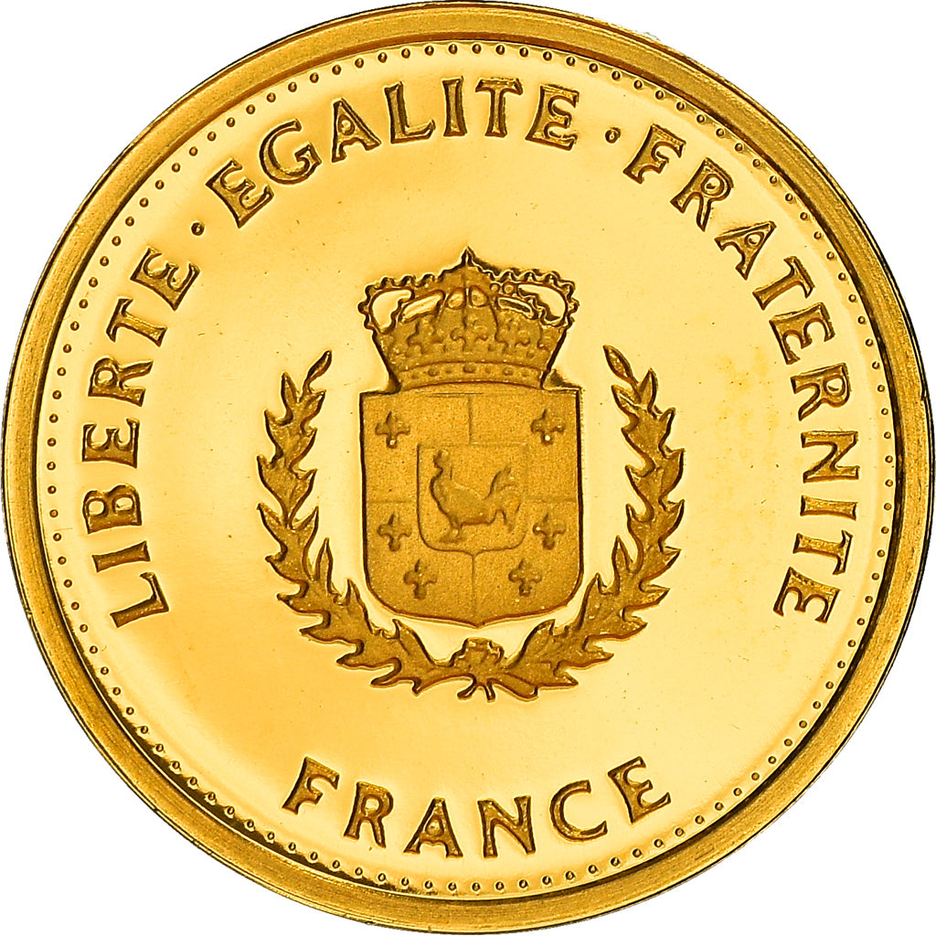 Frankrijk, Medaille, Charles De Gaulle, Politics, Society, War, FDC, Goud