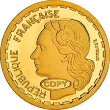 Francja, Medal, Reproduction, 50 Francs Guiraud de 1950, MS(65-70), Złoto