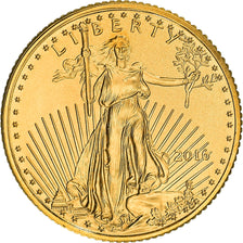 Monnaie, États-Unis, American Eagle, 5 Dollars, 2016, 1/10 Once, FDC, Or