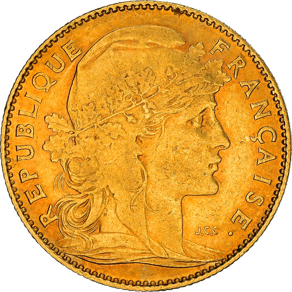 Coin, France, Marianne, 10 Francs, 1901, Paris, VF(30-35), Gold, KM:846