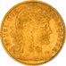 Moeda, França, Marianne, 10 Francs, 1906, Paris, VF(30-35), Dourado, KM:846