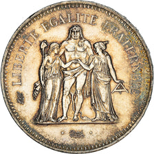 Coin, France, Hercule, 50 Francs, 1976, Paris, AU(55-58), Silver, KM:941.1