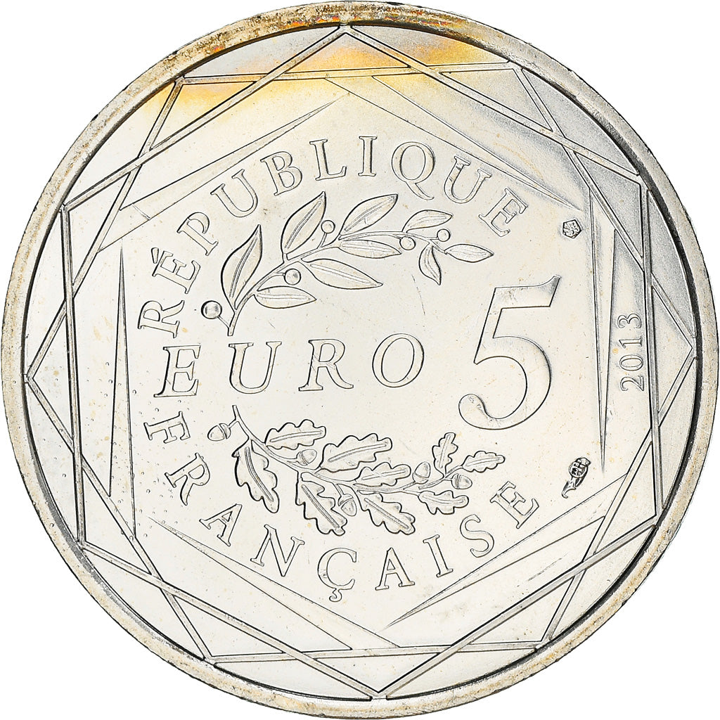 France, 5 Euro, Fraternité, 2013, MS(63), Silver, Gadoury:EU647