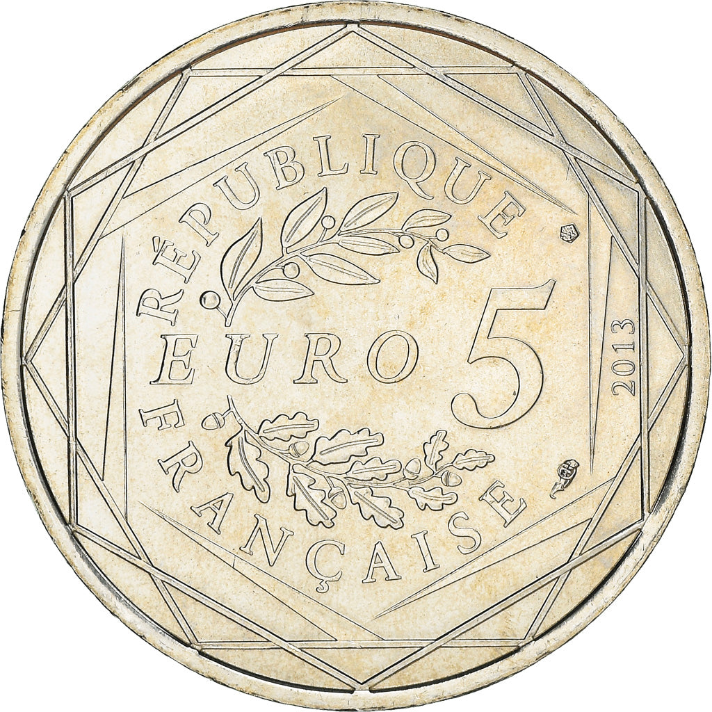 France, 5 Euro, Liberté, 2013, MS(60-62), Silver, Gadoury:EU645