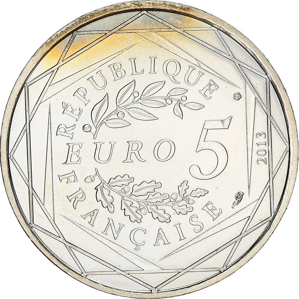 France, 5 Euro, Liberté, 2013, MS(63), Silver, Gadoury:EU645