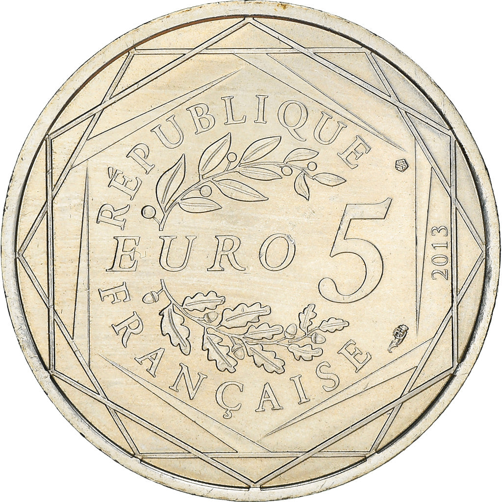 France, 5 Euro, Egalité, 2013, MS(60-62), Silver, Gadoury:EU646