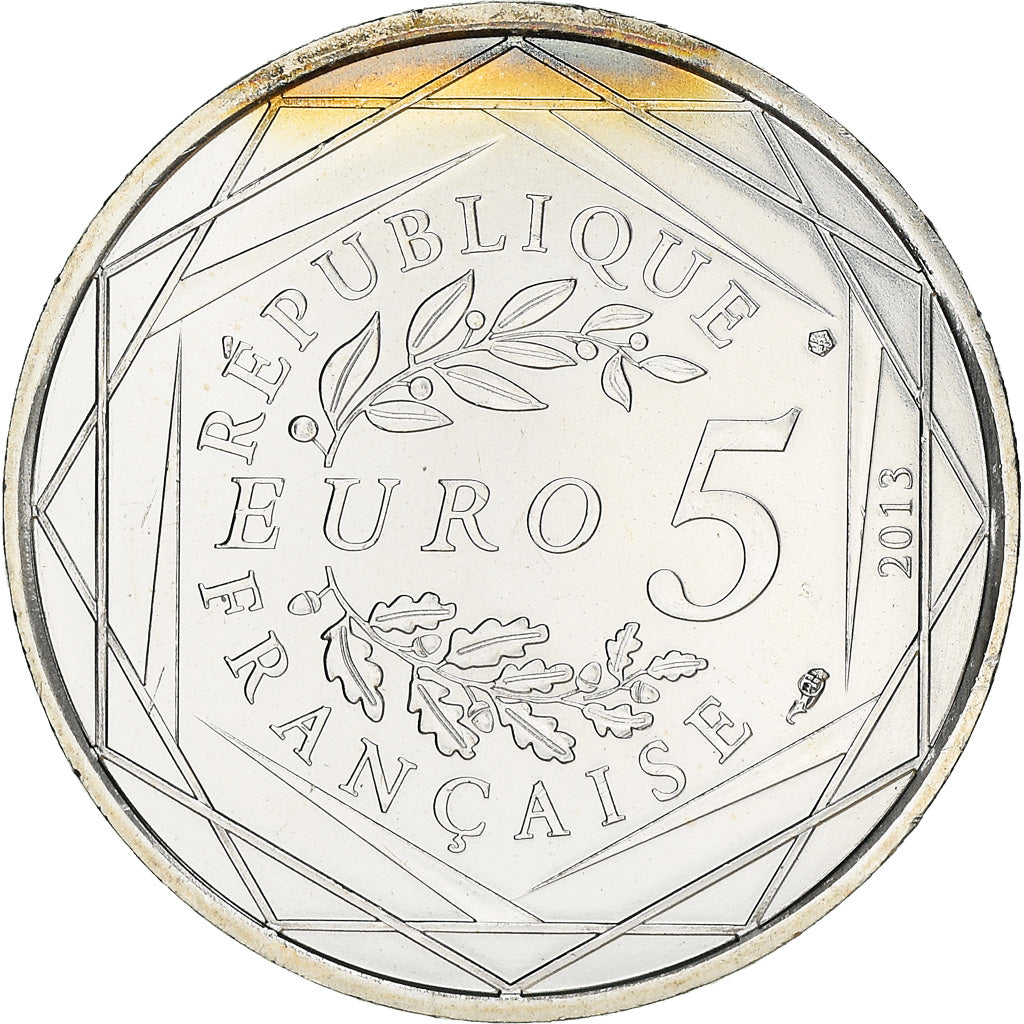 France, 5 Euro, Egalité, 2013, MS(63), Silver, Gadoury:EU646