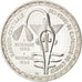 West African States, 5000 Francs, 1982, KM #11, MS(63), Silver, 24.87