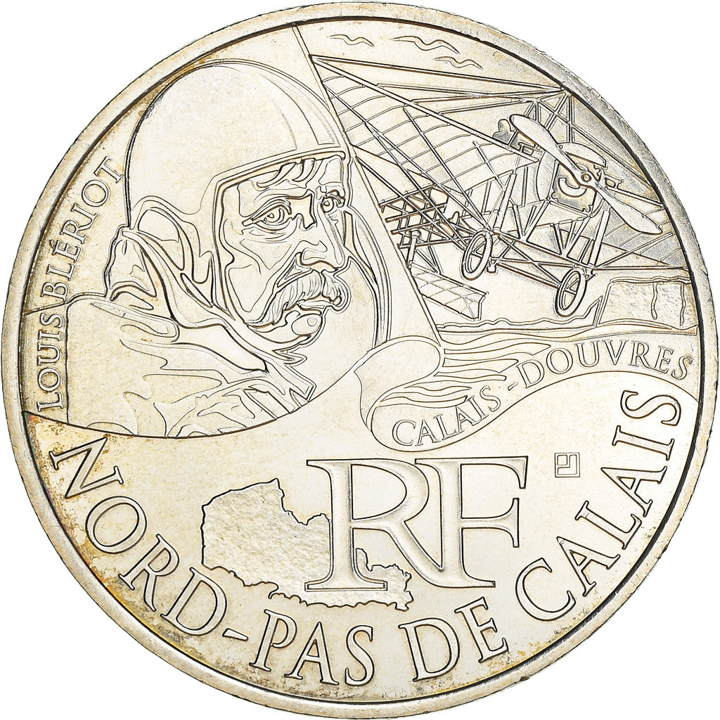 Frankrijk, 10 Euro, Nord-Pas de Calais, 2012, Paris, PR, Zilver, KM:1880