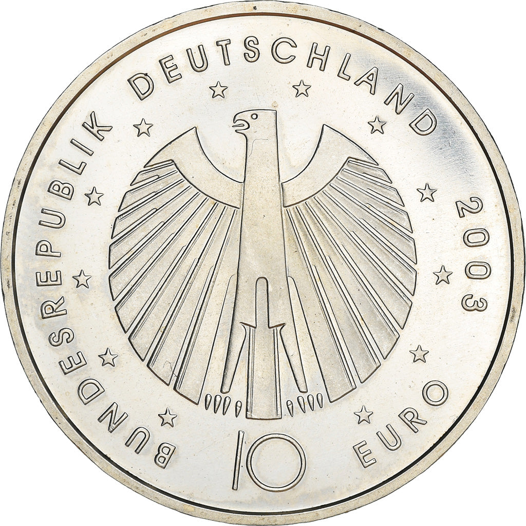 GERMANIA - REPUBBLICA FEDERALE, 10 Euro, FIFA 2006 World Cup, 2003, Karlsruhe