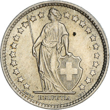 Coin, Switzerland, 1/2 Franc, 1957, Bern, MS(60-62), Silver, KM:23