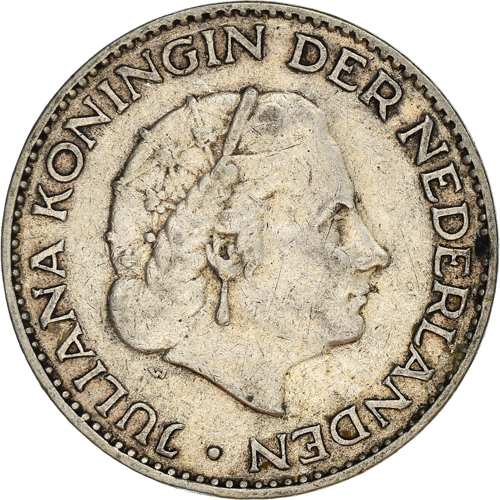 Moneta, Paesi Bassi, Juliana, Gulden, 1955, BB, Argento, KM:184