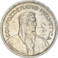 Coin, Switzerland, 5 Francs, 1954, Bern, EF(40-45), Silver, KM:40