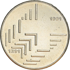 Coin, Switzerland, 20 Francs, 1991, Bern, MS(60-62), Silver, KM:70