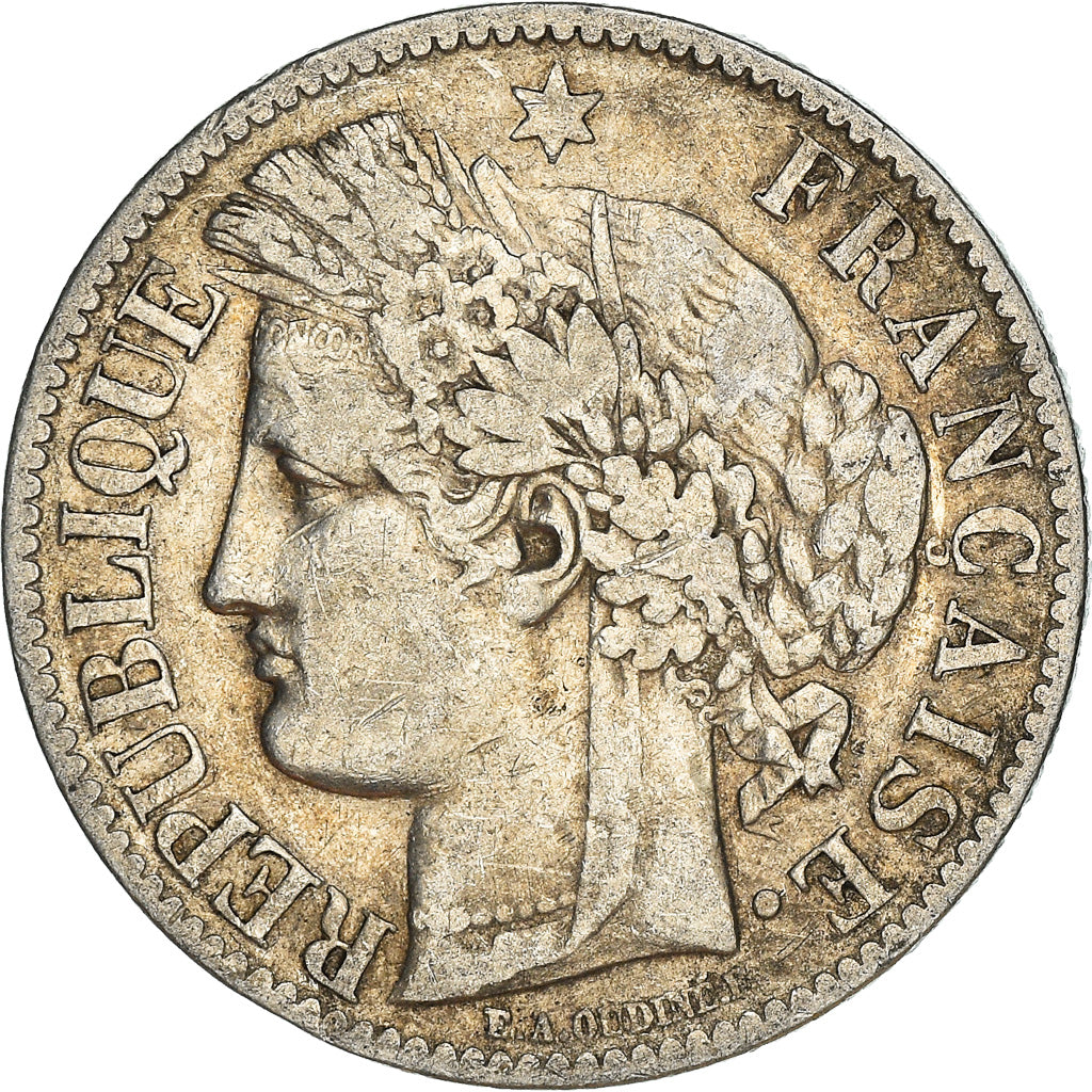 Coin, France, Cérès, 2 Francs, 1888, Paris, VF(20-25), Silver, KM:817.1