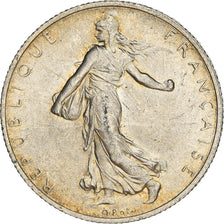 Moeda, França, Semeuse, 2 Francs, 1919, Paris, MS(63), Prata, KM:845.1