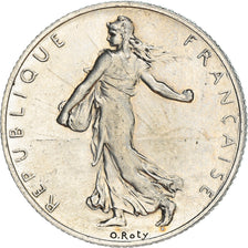 Coin, France, Semeuse, 2 Francs, 1920, Paris, AU(50-53), Silver, KM:845.1