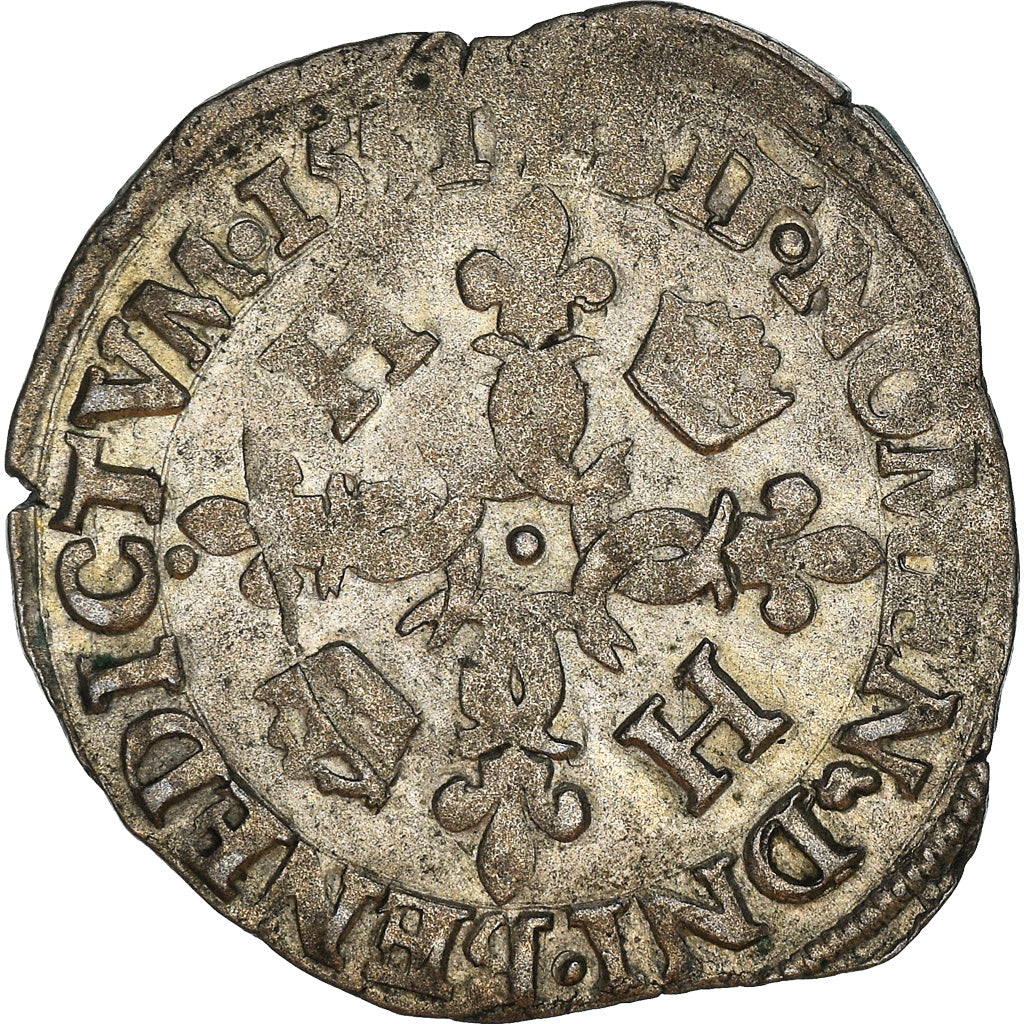 Munten, Frankrijk, Henri II, Douzain aux croissants, 1551, Paris, ZF, Billon