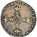 Moneda, Francia, Henri IV, 1/4 Ecu, 1603, Montpellier, BC+, Plata
