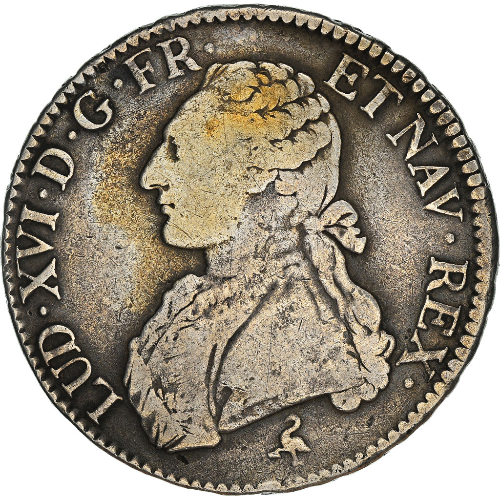 Coin, France, Louis XVI, Ecu aux branches d'olivier, 1777, Paris, VF(20-25)