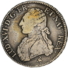 Coin, France, Louis XVI, Ecu aux branches d'olivier, 1777, Paris, VF(20-25)