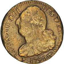 Moneda, Francia, Louis XVI, 2 Sols, 1792, Lille, BC+, Bronce, KM:603.16
