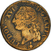 Coin, France, Louis XVI, Sol à l'Ecu, 1791, Metz, F(12-15), Copper, KM:602.1