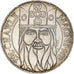 Moeda, França, Charlemagne, 100 Francs, 1990, Paris, MS(60-62), Prata, KM:982