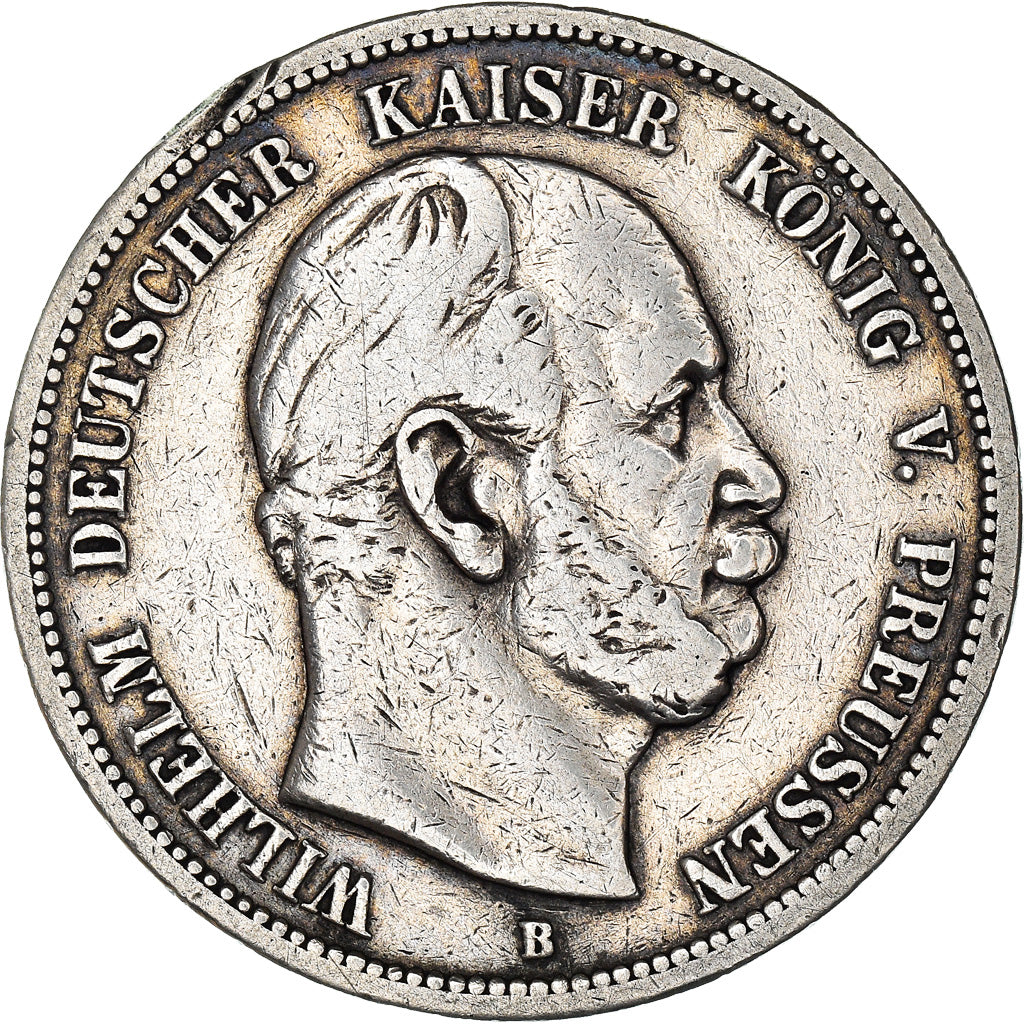Münze, Deutsch Staaten, PRUSSIA, Wilhelm I, 5 Mark, 1876, Hannover, S, Silber