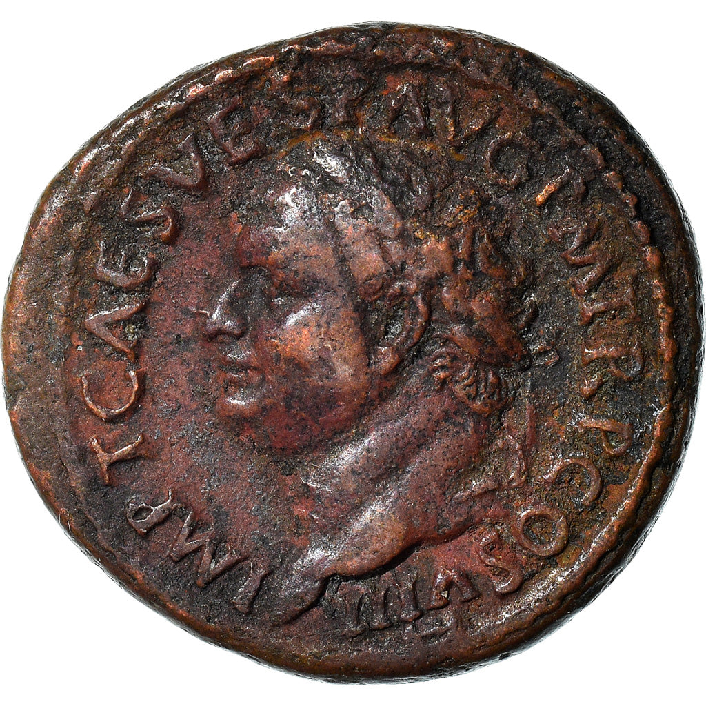 Coin, Titus, As, 80-81, Rome, EF(40-45), Bronze, RIC:215