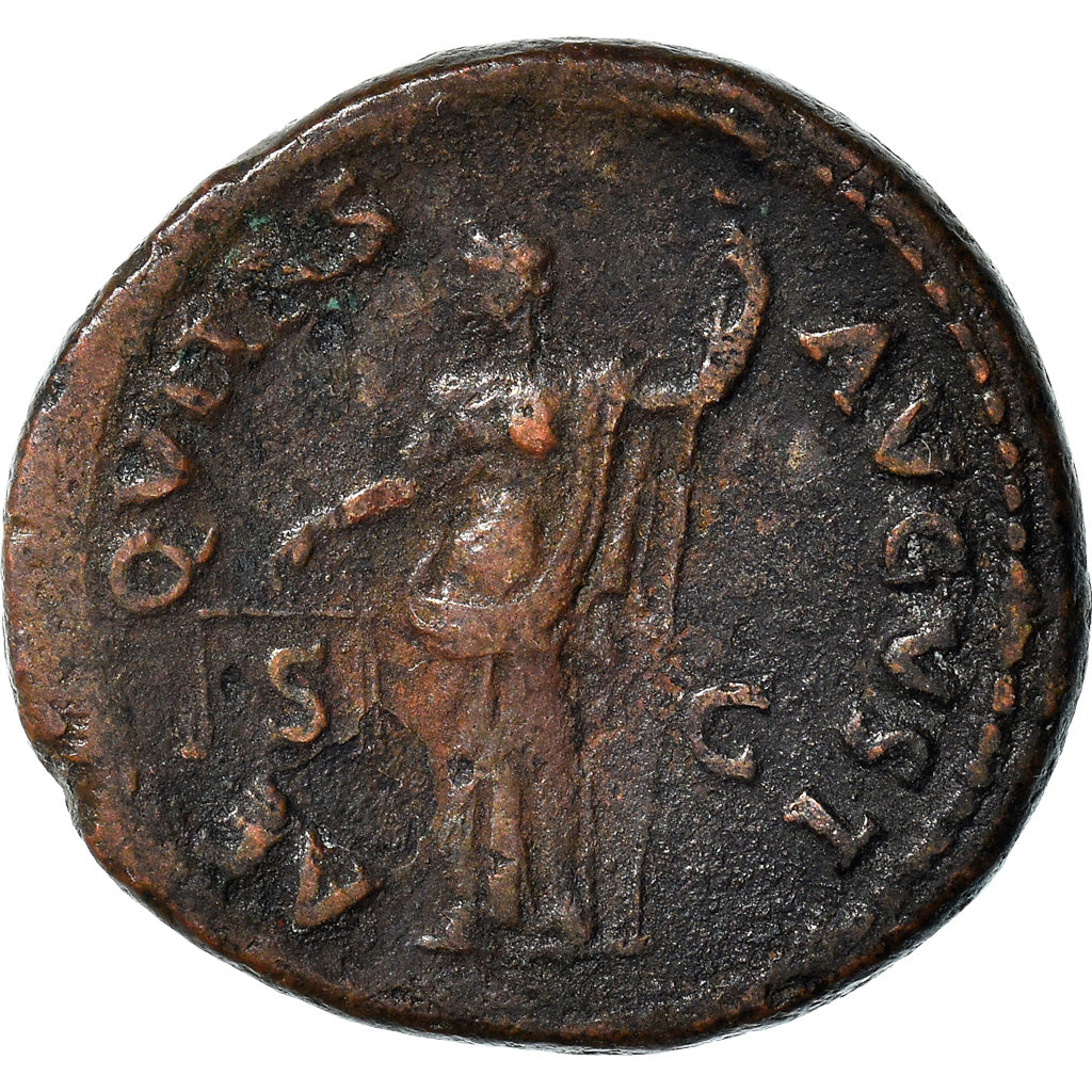 Coin, Titus, As, 80-81, Rome, EF(40-45), Bronze, RIC:215
