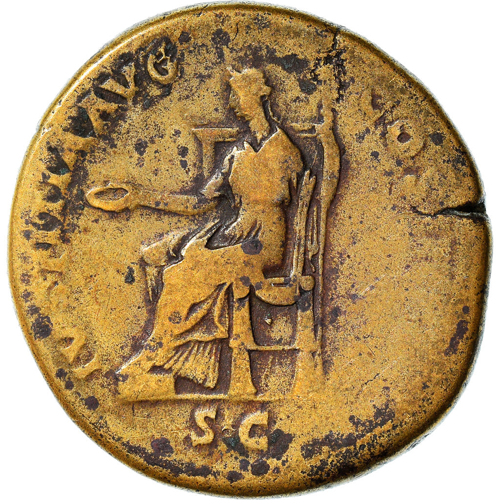 Coin, Hadrian, Sestertius, 129-130, Rome, VF(30-35), Bronze, RIC:1214-1228