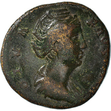 Coin, Diva Faustina I, Sestertius, AD 146-161, Rome, VF(30-35), Bronze