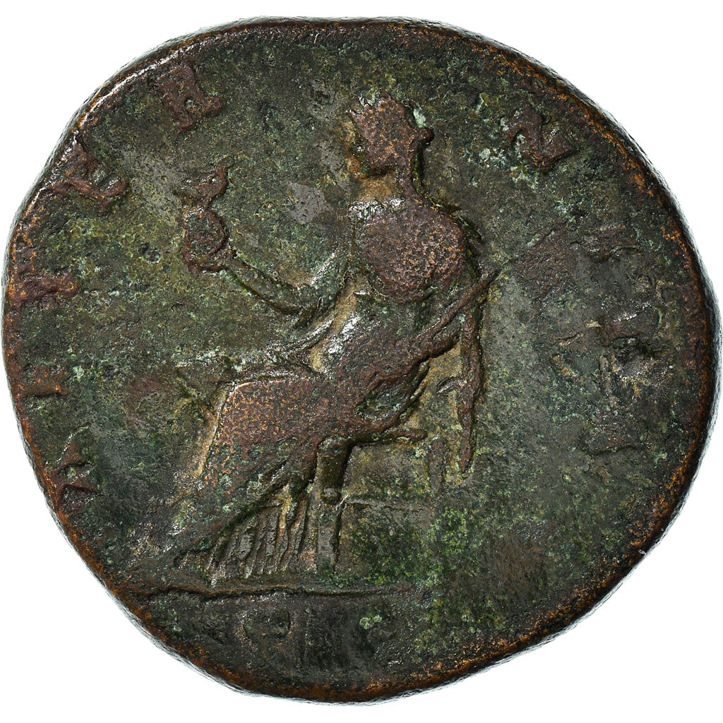 Coin, Diva Faustina I, Sestertius, AD 146-161, Rome, VF(30-35), Bronze