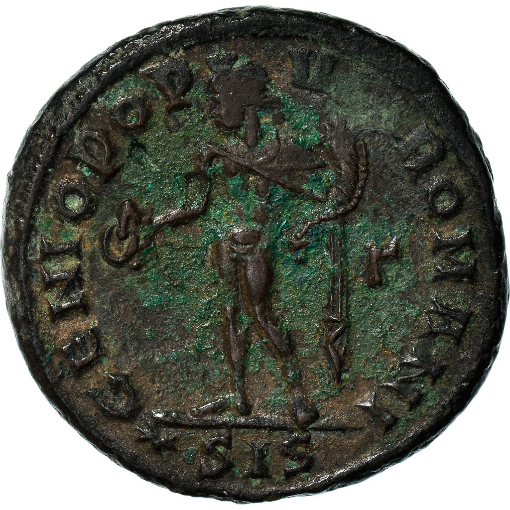 Coin, Constantius I, Follis, 295, Siscia, EF(40-45), Bronze, RIC:90a