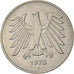 Coin, GERMANY - FEDERAL REPUBLIC, 5 Mark, 1975, Hamburg, AU(50-53)