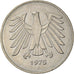 Munten, Federale Duitse Republiek, 5 Mark, 1975, Hamburg, ZF+, Copper-Nickel