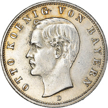 Coin, German States, BAVARIA, Otto, 2 Mark, 1908, Munich, AU(55-58), Silver