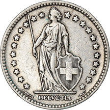 Moeda, Suíça, 2 Francs, 1944, Bern, EF(40-45), Prata, KM:21