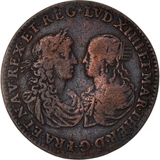 Francja, Token, Marie-Thérèse d'Autriche, Entrée de la reine à Paris, 1660