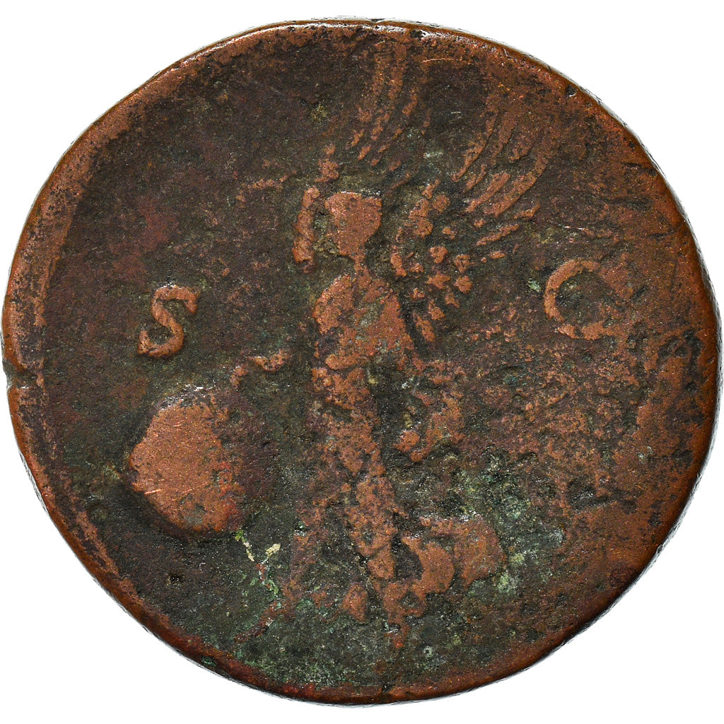 Coin, Nero, As, 64-67, Lyon - Lugdunum, VF(20-25), Copper, RIC:543