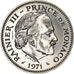 Moeda, Mónaco, Rainier III, 5 Francs, 1971, Paris, ENSAIO, MS(65-70)